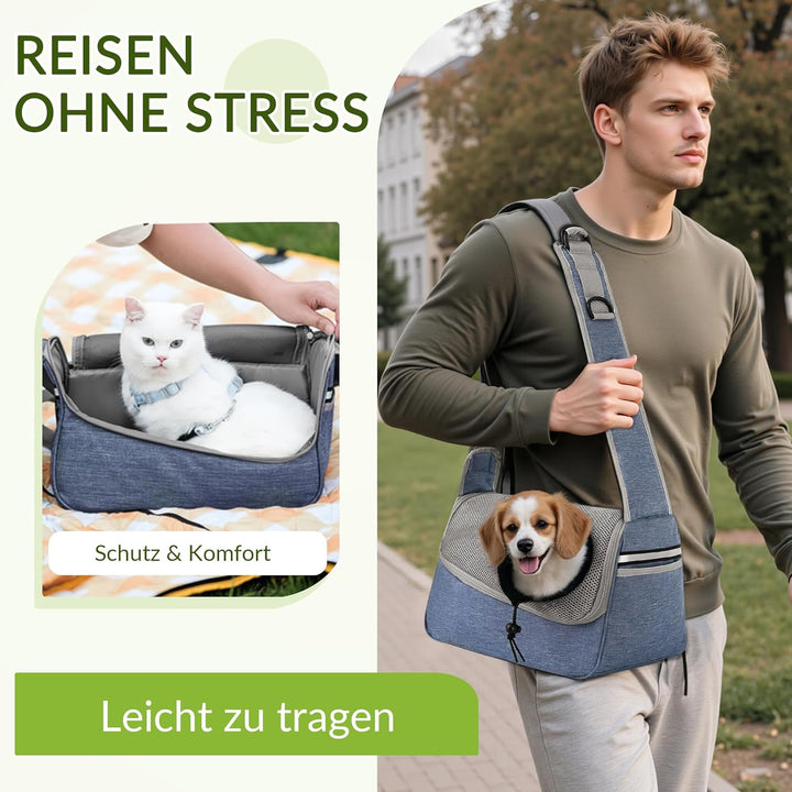 ALLSOPETS Hundetasche Tragetuch Hund Schultertasche Katzentragetasche Haustiere Tasche für Katzen un