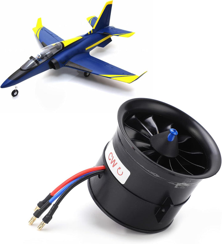 VGEBY 70mm RC Duct, EDF 70mm 12 Blätter Duct 6S 2100KV ESC Geschwindigkeitsregler Set Composite Mate