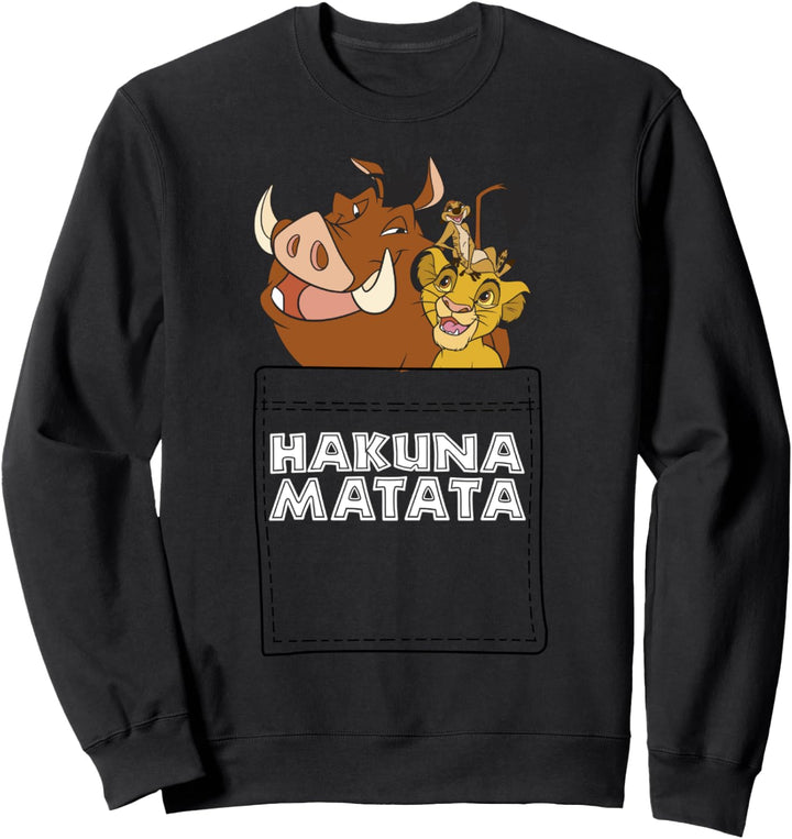 Disney Lion King Hakuna Matata Friends Pocket Sweatshirt