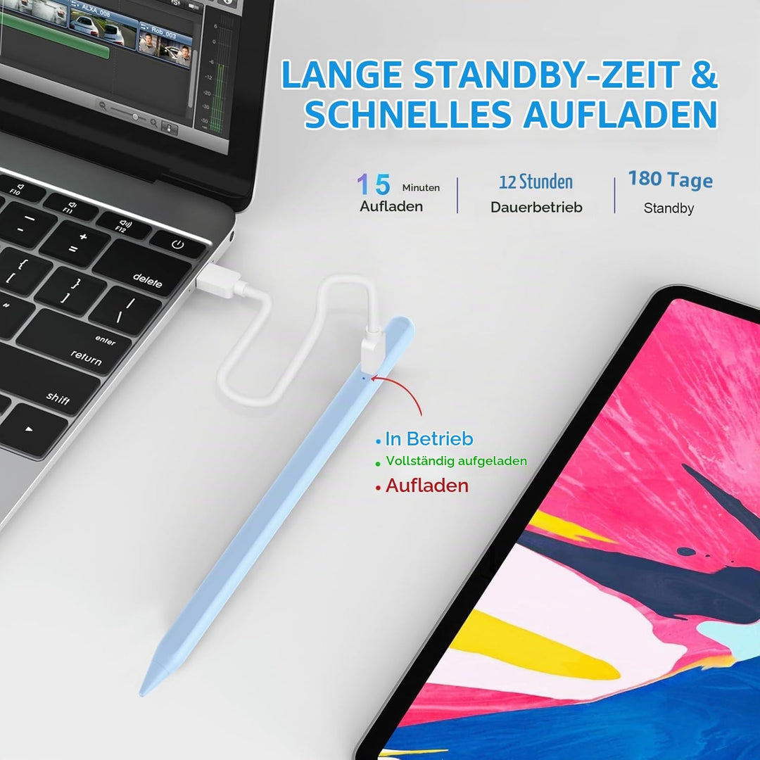 KARFUN Tablet Stift für Android,Stylus Pen Kompatibel mit iPhone/Samsung/Huawei/Lenovo/XiaoMi Tablet