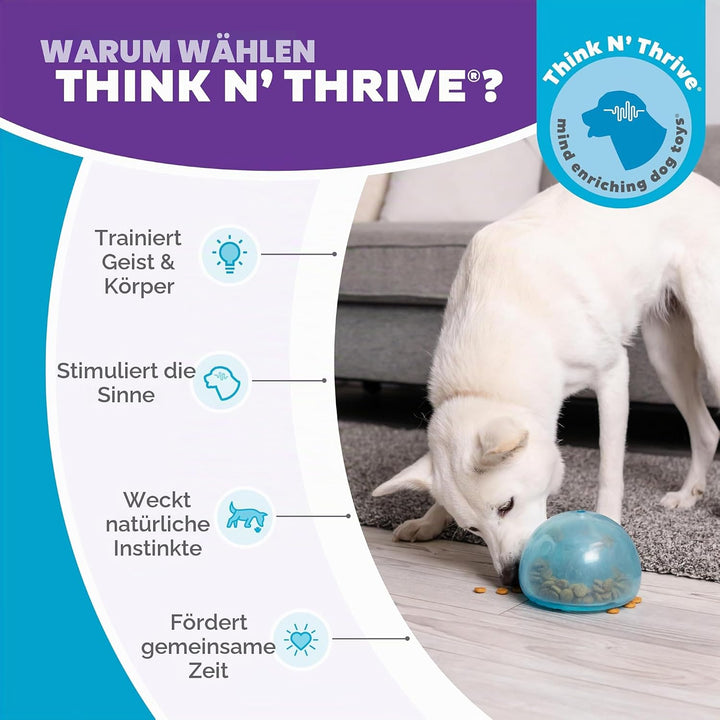 Planet Dog Orbee-Tuff Snoop - Interaktives Spielzeug für Hunde - Snackball - Blau - Gross Large Snoo