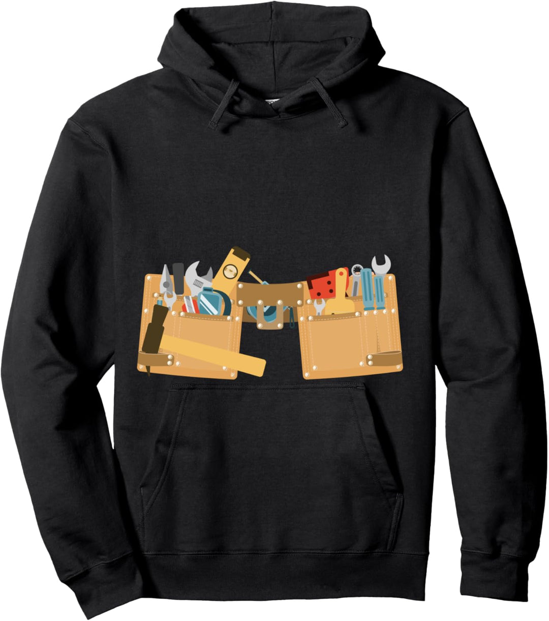 Handyman - Tool Belt - Costume - Worker Craftsman - Handyman Pullover Hoodie