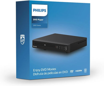 Philips DVD-Player TAEP200/20 - 2021 Modell - Für nahezu alle Disc-Formate - USB Media Link - Schwar