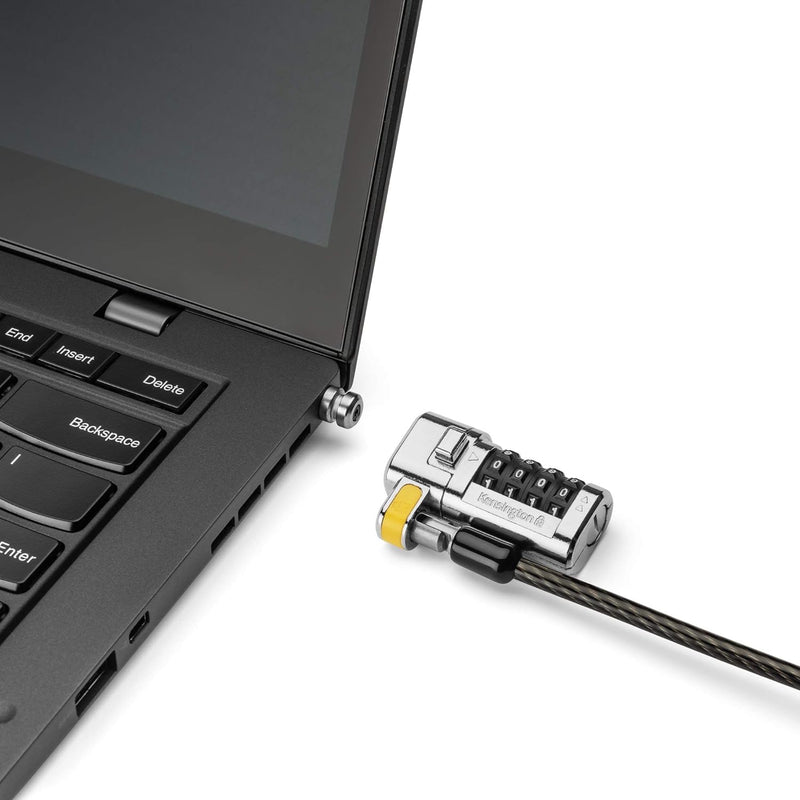 Kensington ClickSafe Universelles 3-in-1 Kombinationsschloss, Ideal für alle Laptops mit T-Bar, Nano