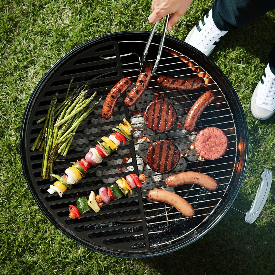 Wiltec Gusseisen Grillrost 46,7 x 22,8 x 0,9 cm, Gussrost für Grill mit guter Hitzespeicherung, Gril