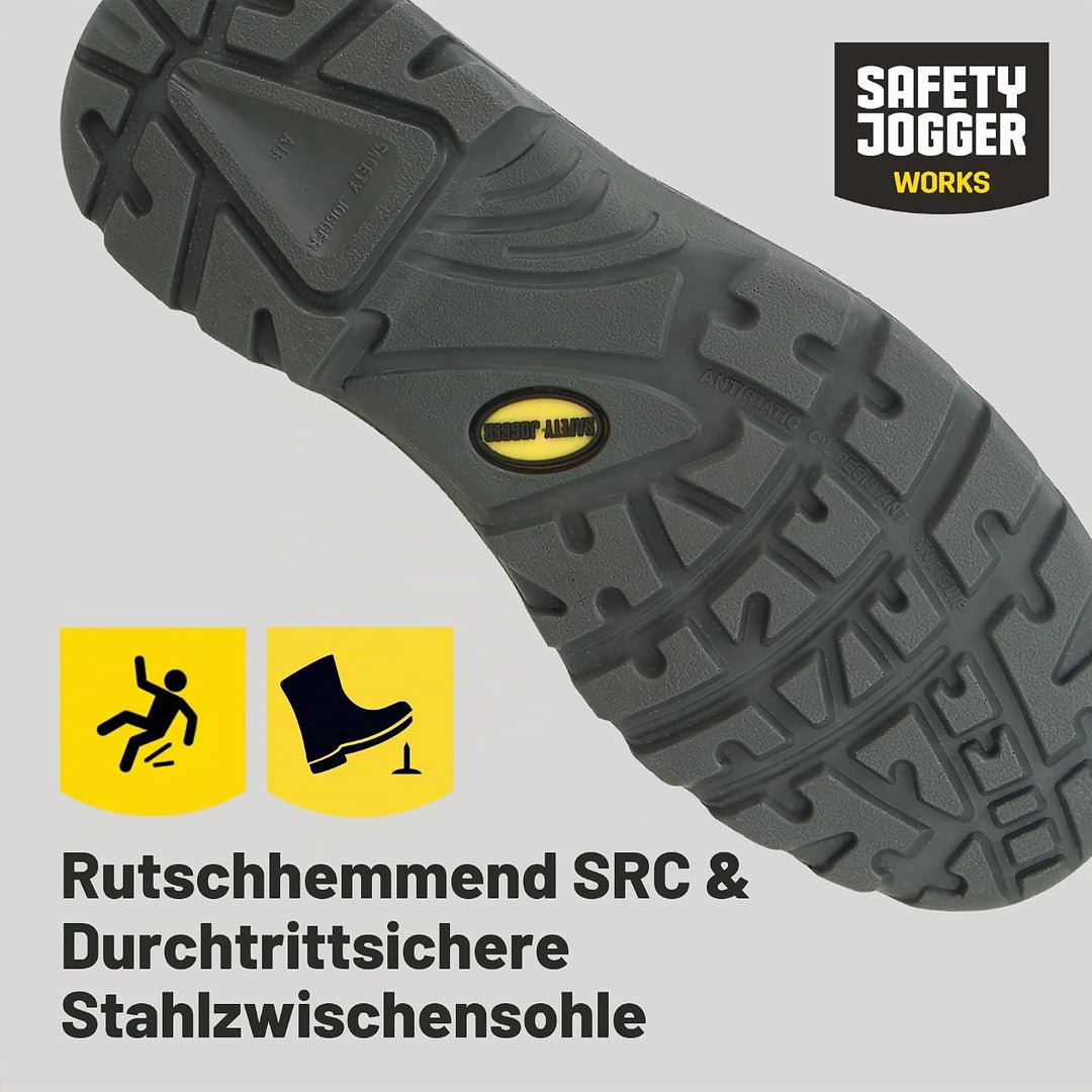 SAFETY JOGGER Sicherheitsschuhe mit Stahlkappe Herren Leicht - Bestboy - S3 / S1P Arbeitsschuh für D