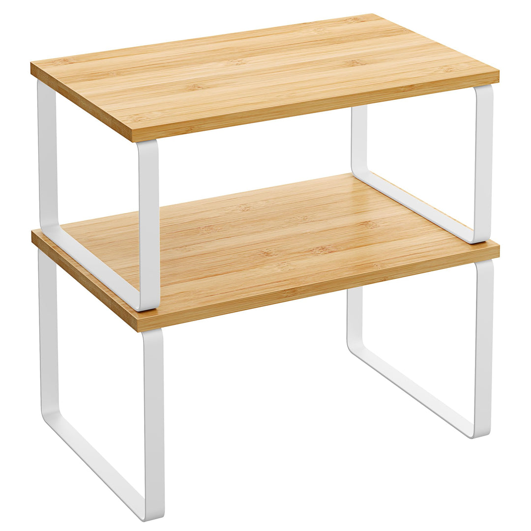 SONGMICS Gewürzregal, 2er Set Küchen-Organizer, Küchenregal, Schrank-Organizer Küche, erweiterbar, k