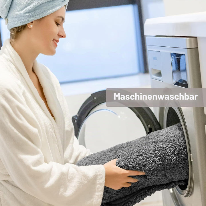 Badematte Rutschfest Badteppich Verdickt Badezimmerteppich Weich Badeteppich Flauschige Mikrofaser B