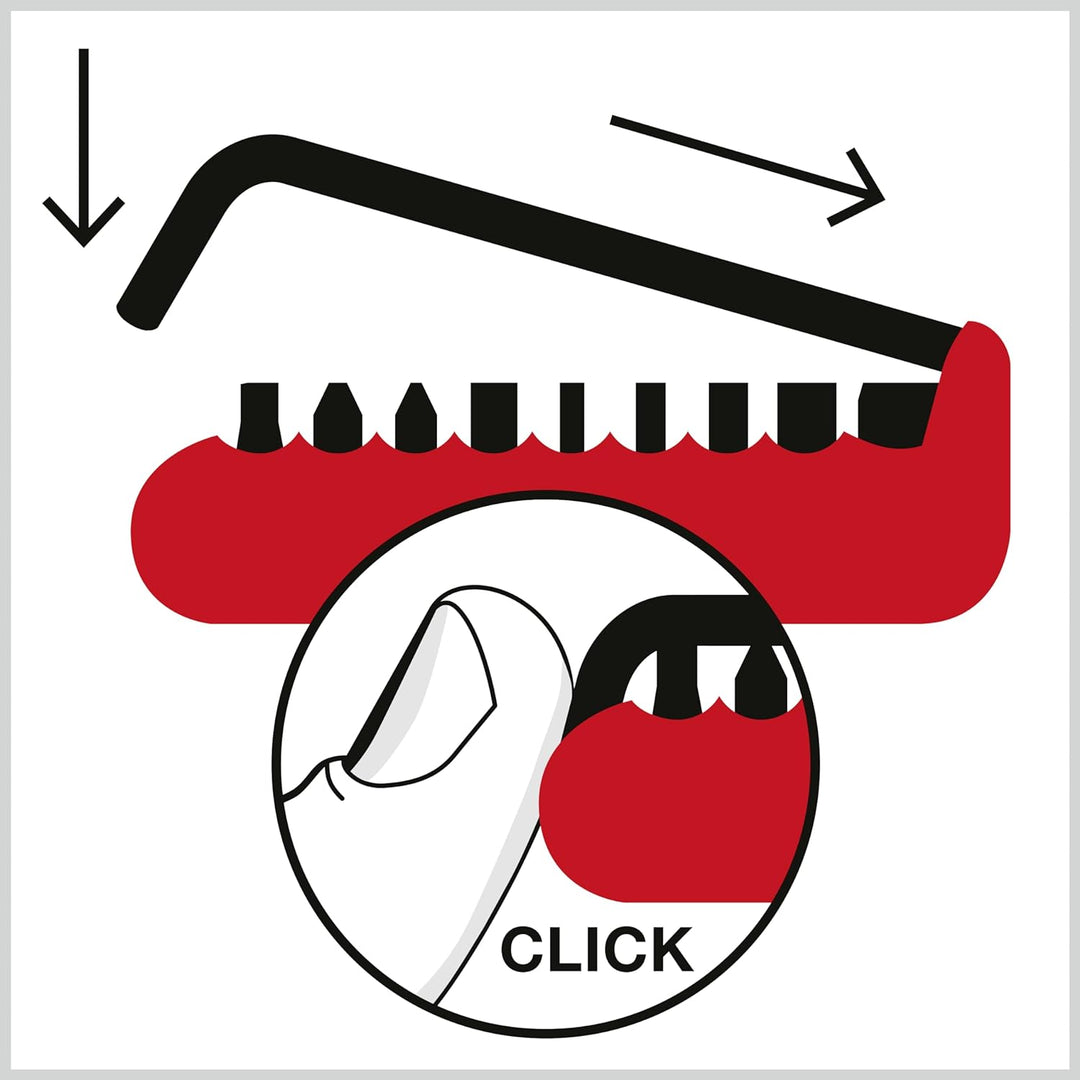 PB Swiss Tools Fahrrad Multitool PB 470 | 100% Swiss Made | Multitool Werkzeug mit Bits, Winkelschra