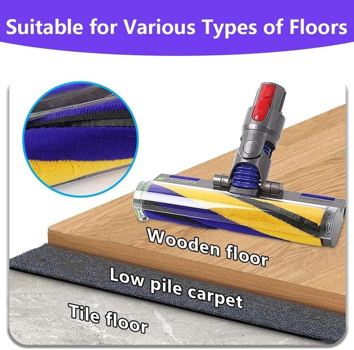 Softwalze Düse für Dyson V7 V8 V10 V11 V15 SV10 SV11 SV12 SV14 SV15 SV22 Staubsauger, Elektrischer L