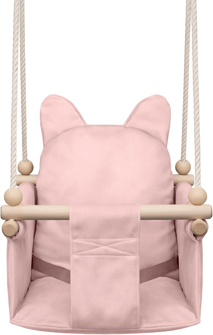 MAMOI Kinderschaukel mit Sicherheitsgurt, höhenverstellbar 150–190 cm, Schaukel für den Innenbereich