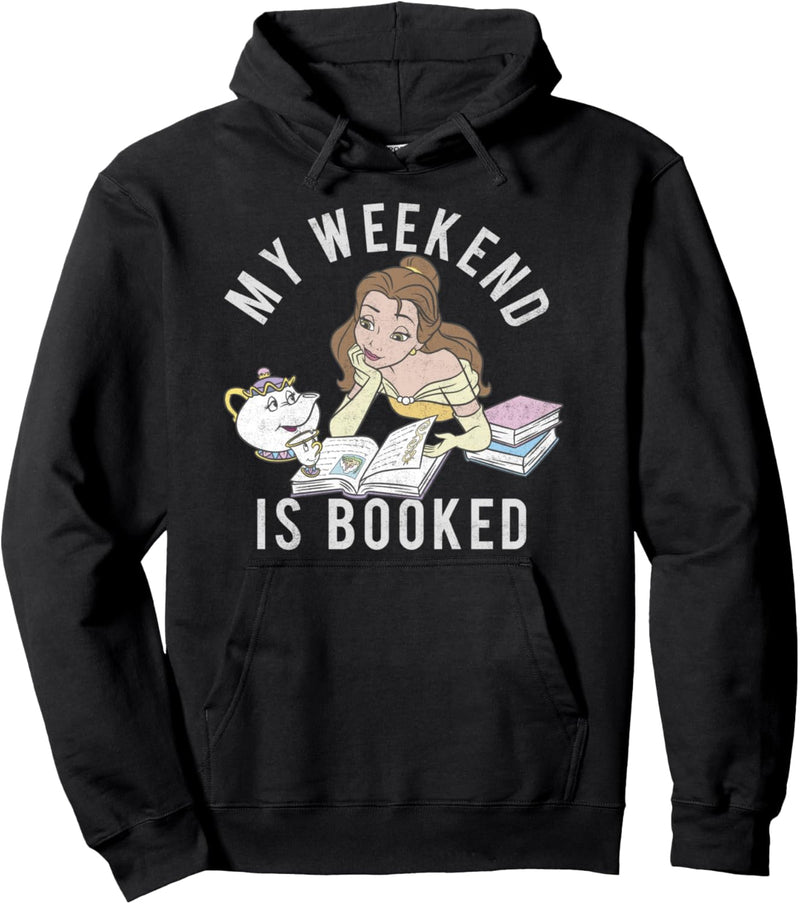 Disney Beauty And The Beast Weekend Is Booked Circle Text Pullover Hoodie