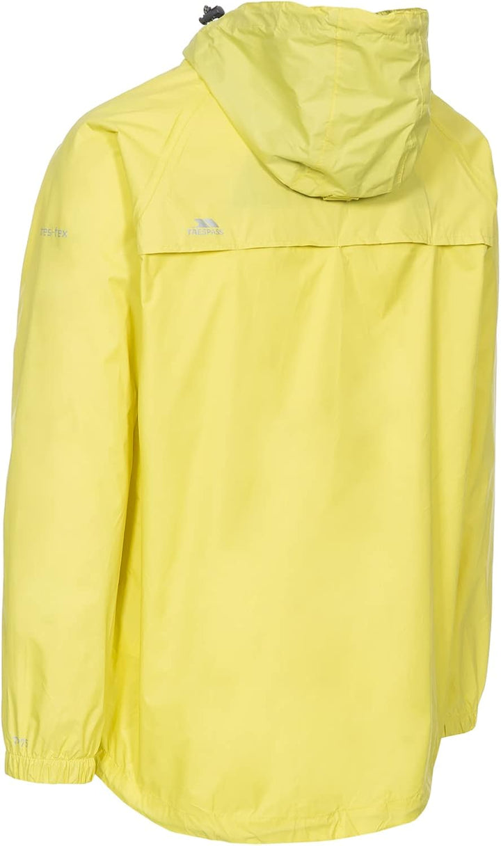 Trespass Unisex Qikpac Jacket Kompakt Zusammenrollbare Wasserdichte Regenjacke (1er Pack), XXS Gelb