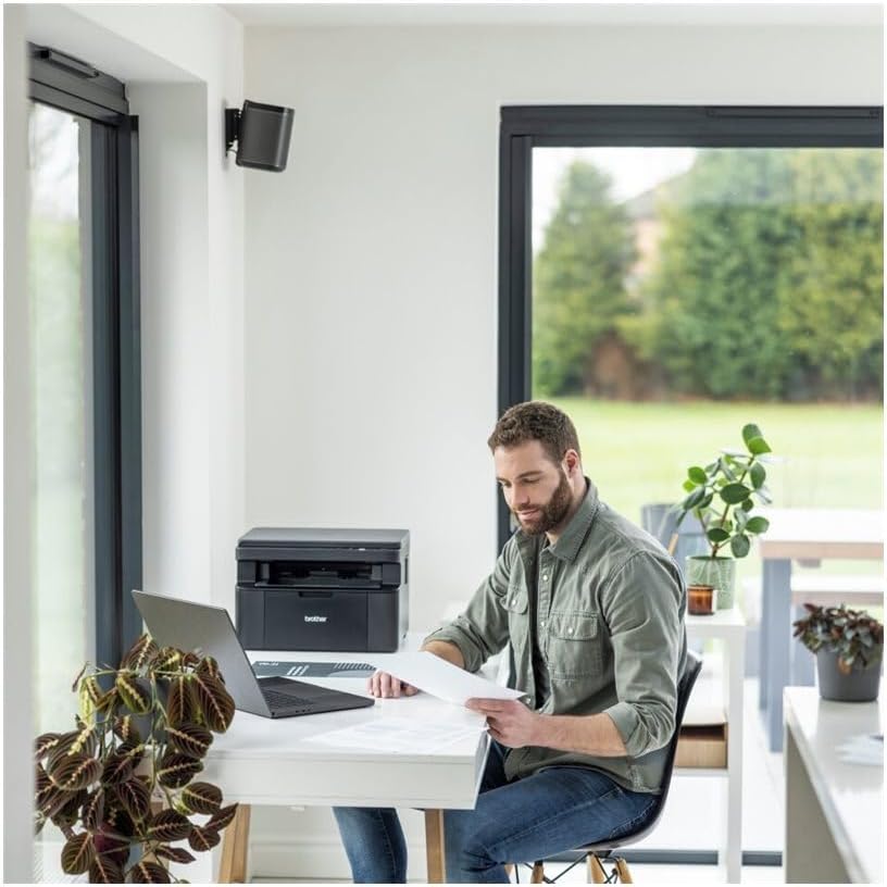 Brother DCP-L1640W 3-in-1 Monolaser-Multifunktionsgerät mit WLAN schwarz 3-in-1 Drucken, Scannen, Ko