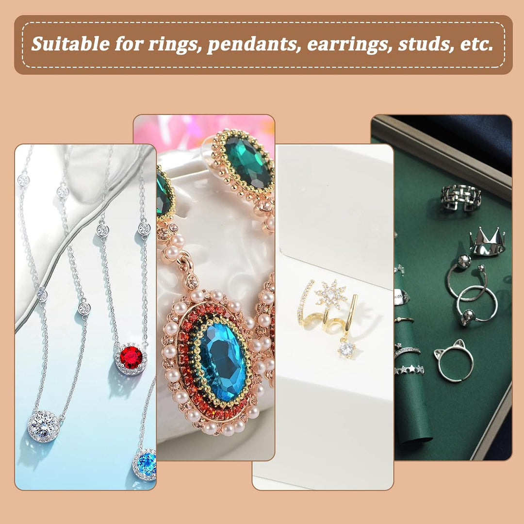nbeads 24 Stück Braun Karton Geschenkbox Schmuckschatulle Quadrat Schmuck Box Halsketten Verpackung