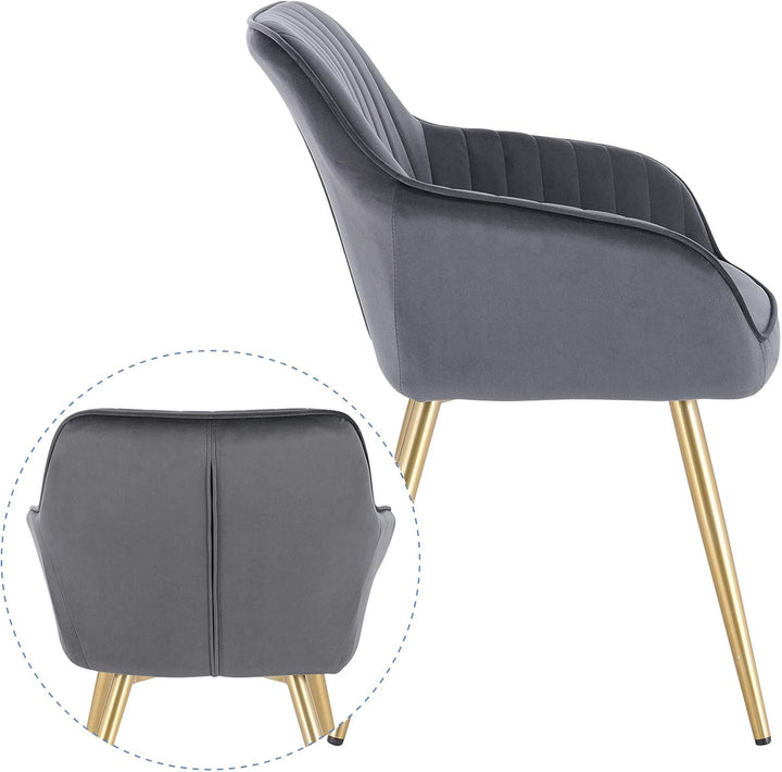 Lestarain Esszimmerstühle 4er Set, für Esszimmer Wohnzimmer Küche, Küchenstühle gepolstert mit Armle