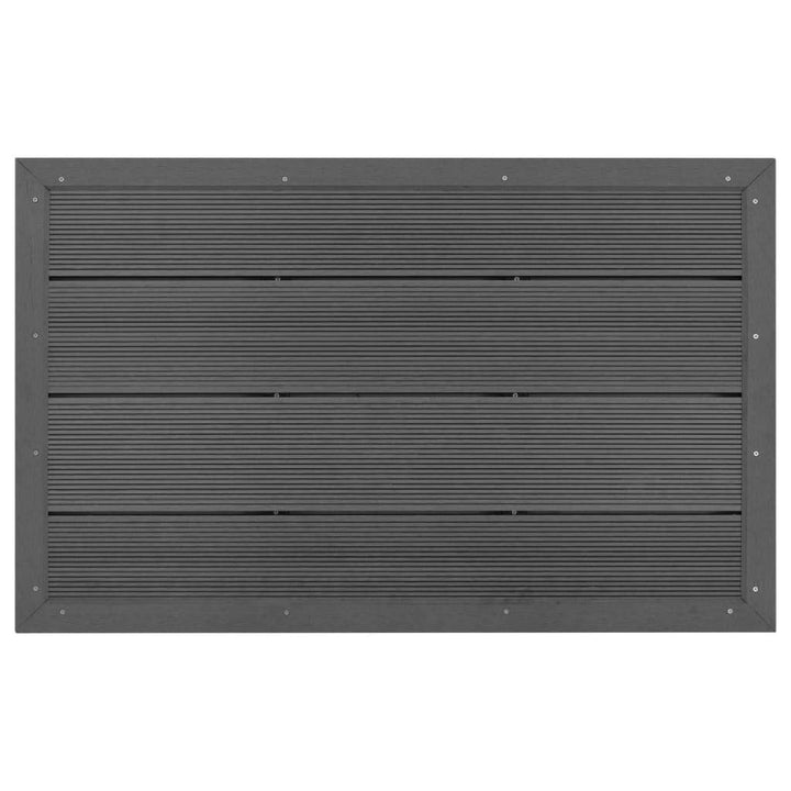vidaXL Bodenelement für Solardusche Poolleiter WPC Pooldusche Gartendusche Grau, Grau