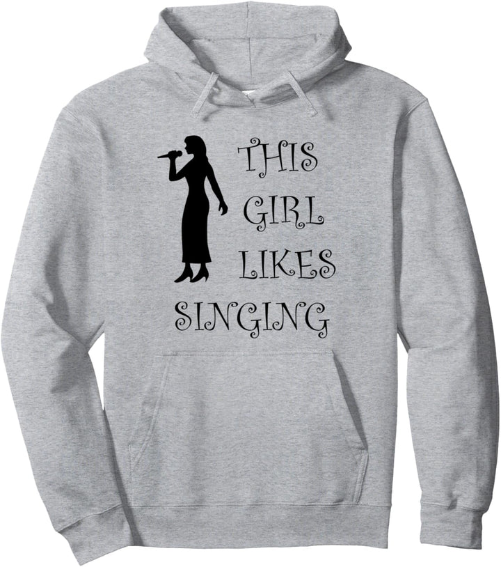 Musiker Sängerin Mädchen singt gerne Vocal Coach Pullover Hoodie