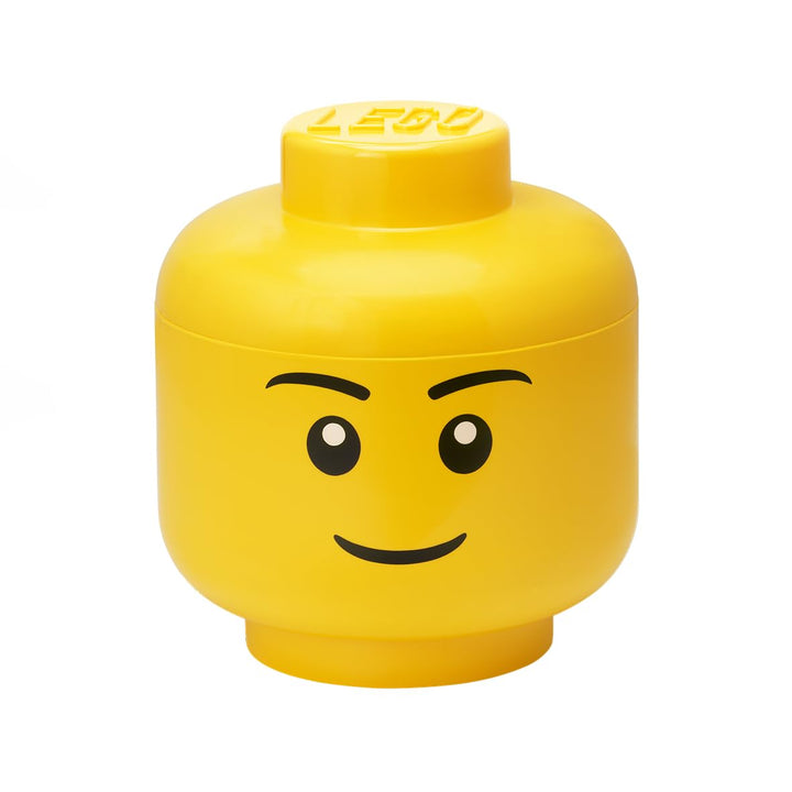 Lego 40321725 Aufbewahrungskopf, Junge, L Gelb Large, Gelb Large