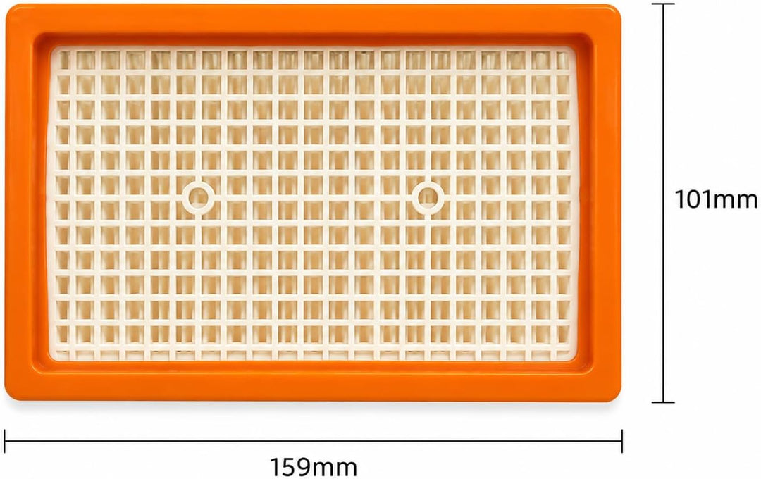 M&amp;M Smartek 2x Flachfaltenfilter für Kärcher WD4-WD6/MV4-MV6 | Passgenauer Kassettenfilter für Nass-