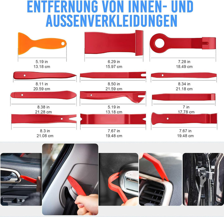 MICTUNING 330 Stück Auto Demontage Werkzeuge, Montage Werkzeugset, 330 Stück