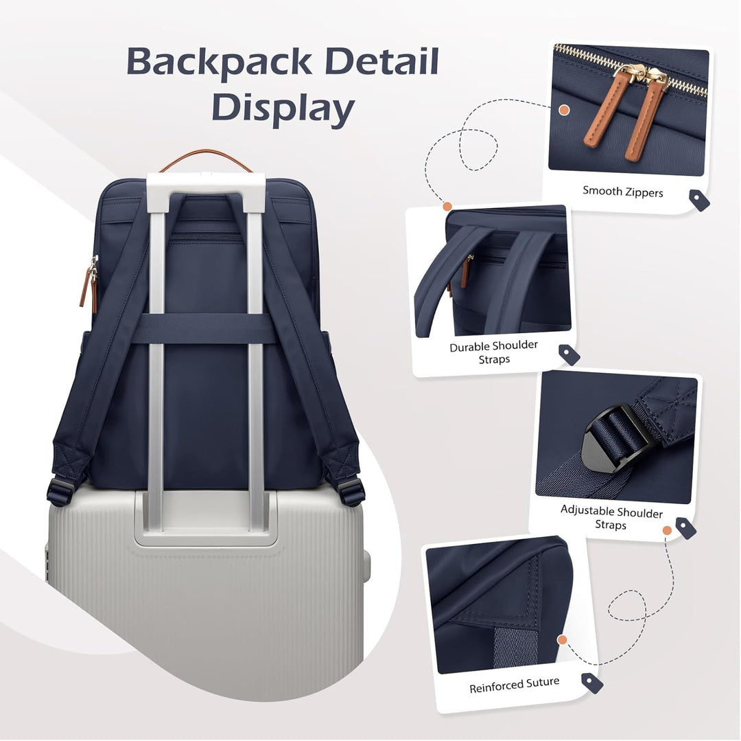 Stilvoller Laptop Rucksack für Damen von Fluggesellschaften zugelassen, Perfekt für die Arbeit das C