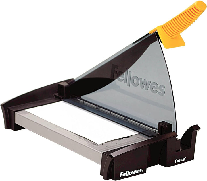 Fellowes Kleinbüro Hebelschneidemaschine Fusion A4 schwarz/metallic, A4