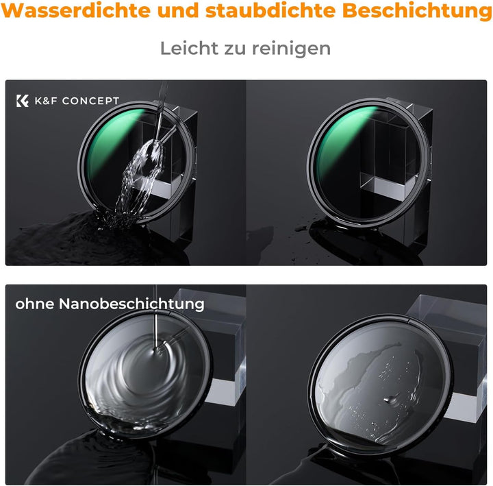 K&amp;F Concept Nano-X Magnetischer ND Filter 67mm Variabler Graufilter ND2-32 (1-5 Stop) Neutral Graufi