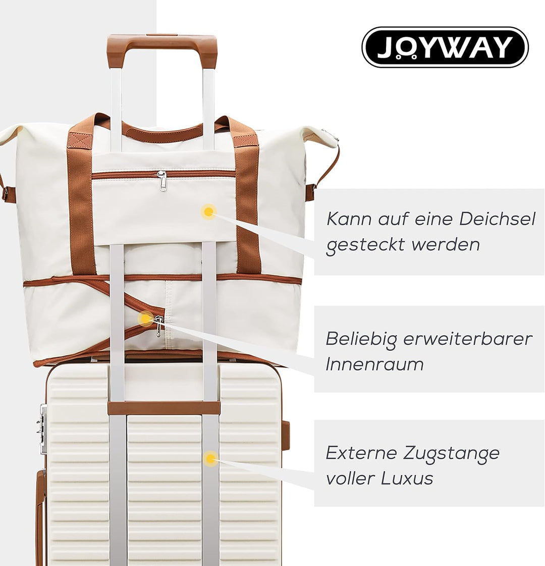 Joyway Hartschalen Koffer Set 3 Stück,Handgepäck Reisekoffer 4 Rollen Leicht, Rollkoffer mit Trolley