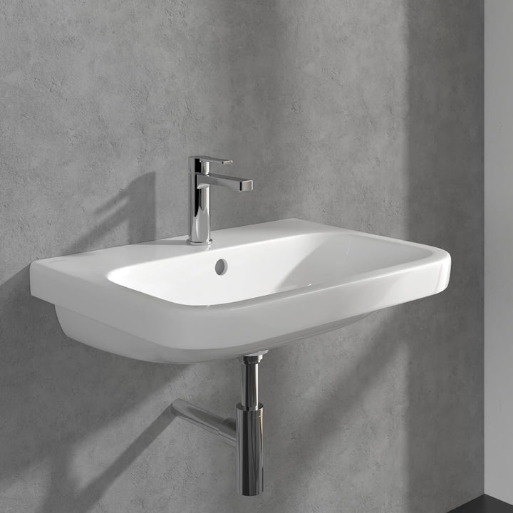 Villeroy & Boch Architectura Waschtischarmatur, Wasserhahn Bad mit Zugstange und Keramikkartusche, W