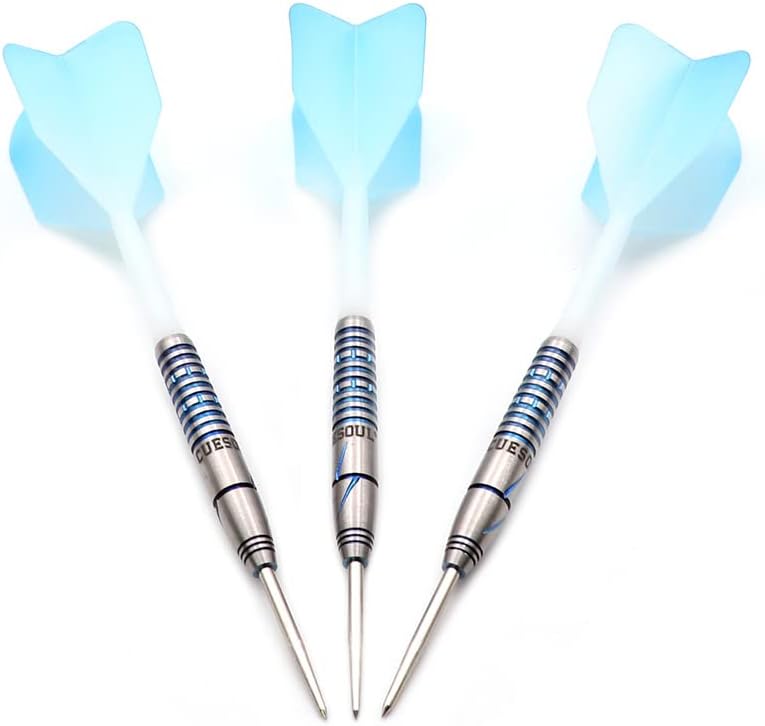 CUESOUL PINK/BLAU/GRÜN GEM Stone 21g/22g Stahlspitze 90% Tungsten Dart Set mit Uniformity Titanium C