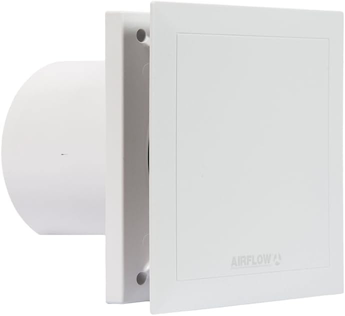 Airflow QT100HT 9041261 Abluftventilator, geräuscharm, Aktivierung durch Feuchtigkeit oder mittels Z