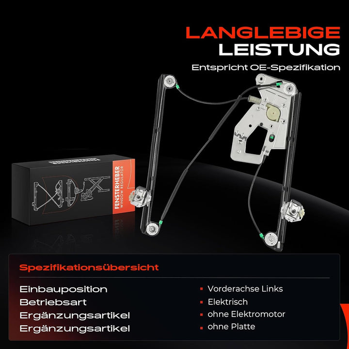 Frankberg Fensterheber Vorne Links Kompatibel mit 5er/5er Touring E39 Kombi Limousine 1995-2004 5133