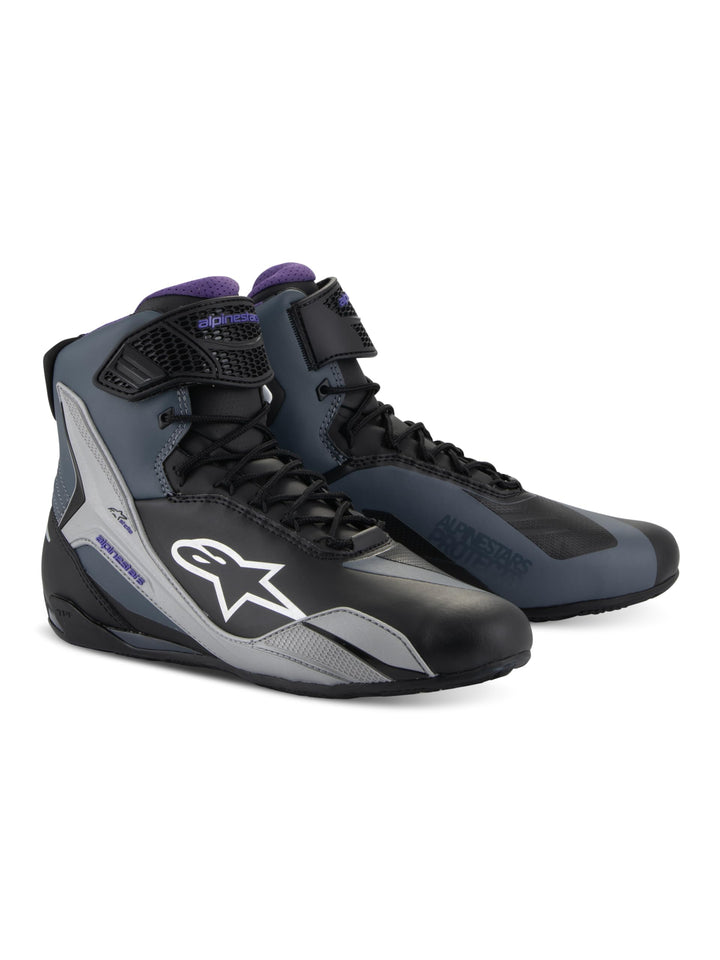 Alpinestars Stella Faster-4 Damen Motorradreitschuhe, Schwarz Diva Pink, Leichter Schutz, Atmungsakt