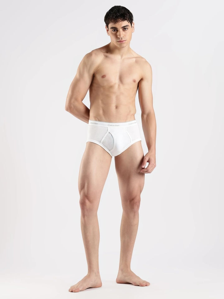 Calvin Klein Herren 3er Pack Unterhosen Hip Briefs Unterwäsche M 3 Weiss, M 3 Weiss