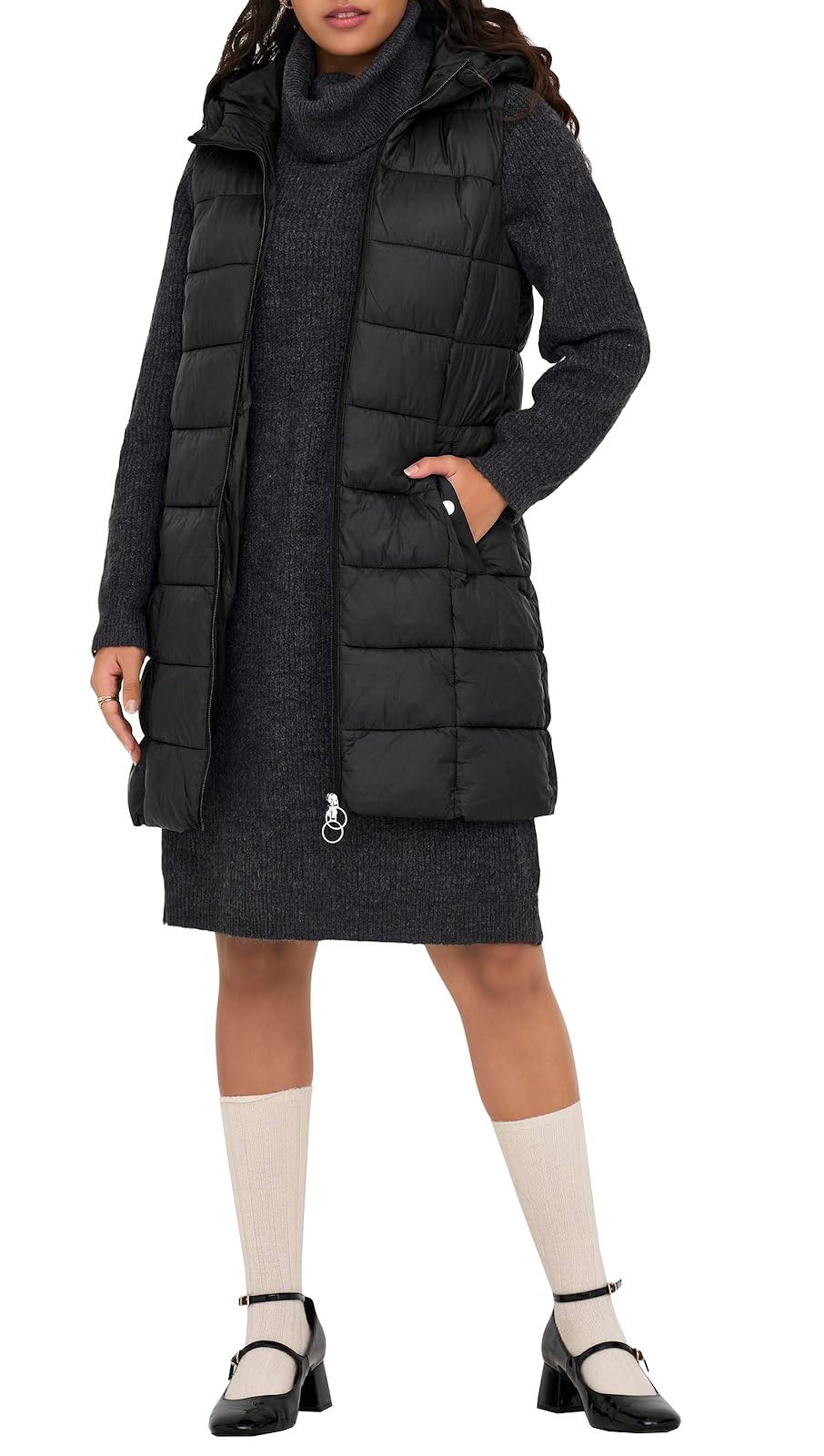 JACQUELINE de YONG Female Steppmantel JDYZULU Steppmantel S Schwarz, S Schwarz