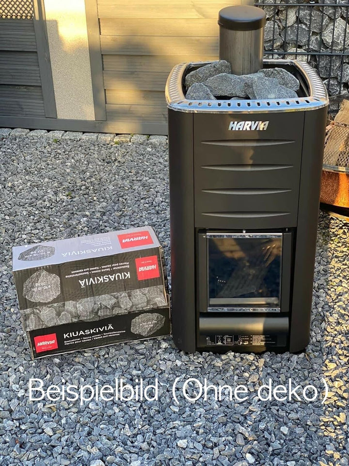 Original Harvia Saunasteine 20Kg finnische Diabas Dampfstein Aufgusssteine für Outdoor Holzofen Elek