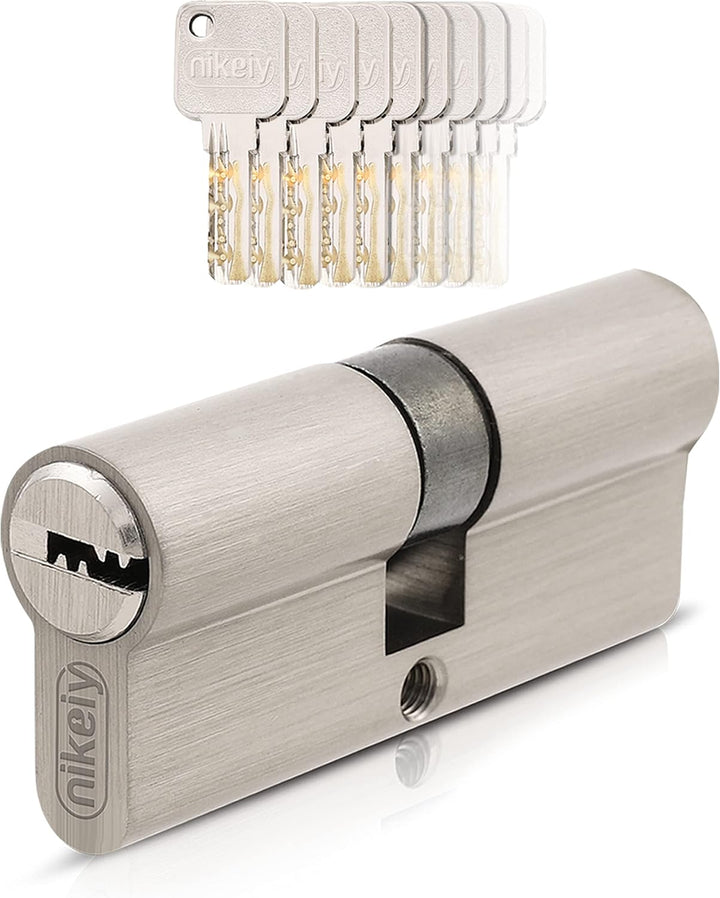 GERCAR Pro 1x Schliesszylinder 45/45 Set 1 Profilzylinder inkl. 5 Schlüssel - 90 mm Türschloss Zylin
