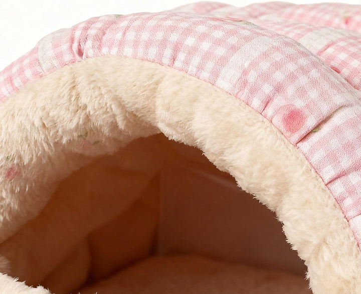 Katzenhöhle | Abnehmbar Und Waschbar Winter Schlafsack - Halb Umschlossenes Katzenbett | Für Indoor