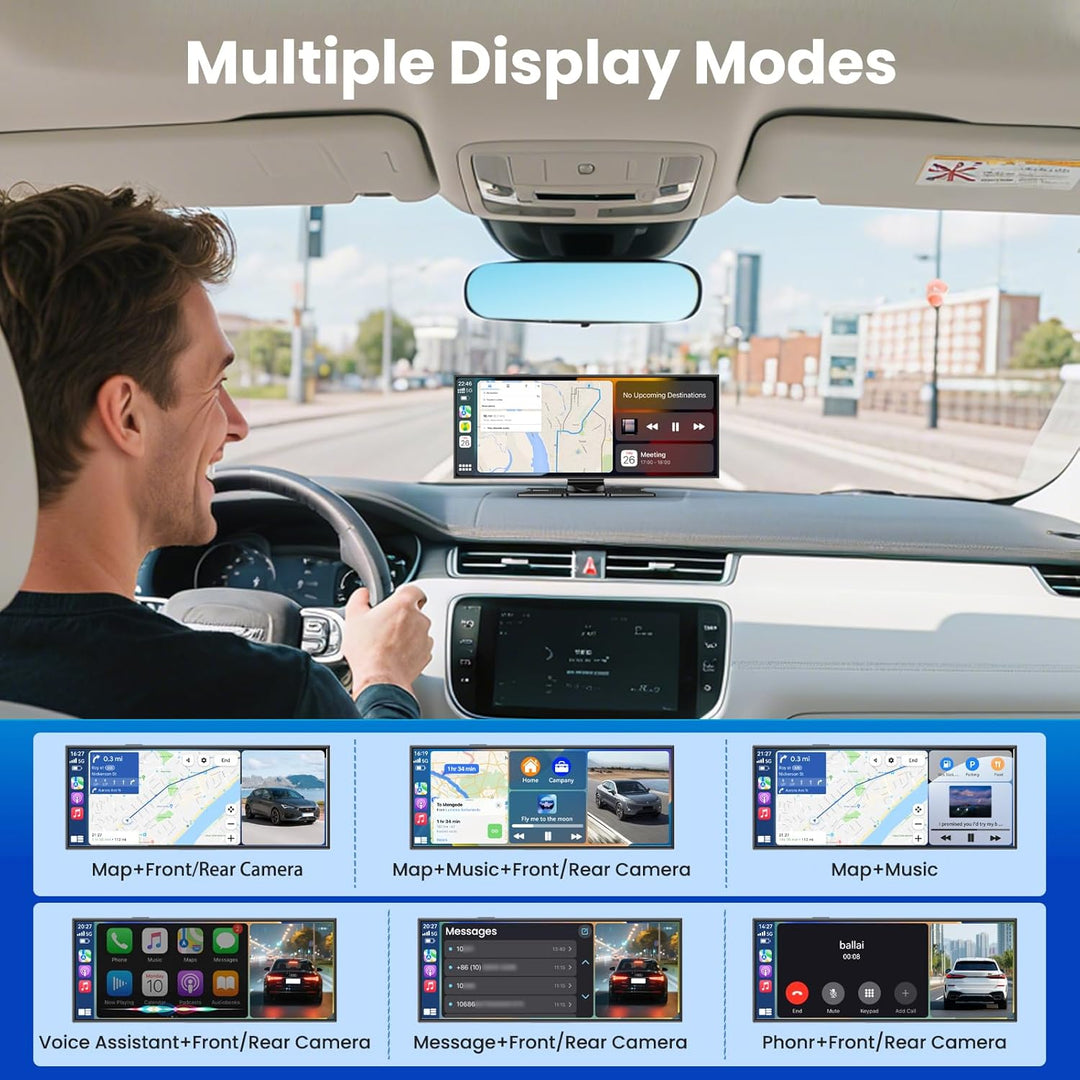 11.5 Zoll CarPlay Display für Apple CarPlay & Android Auto,Car Play IPS Touch Screen Kabelloses Carp