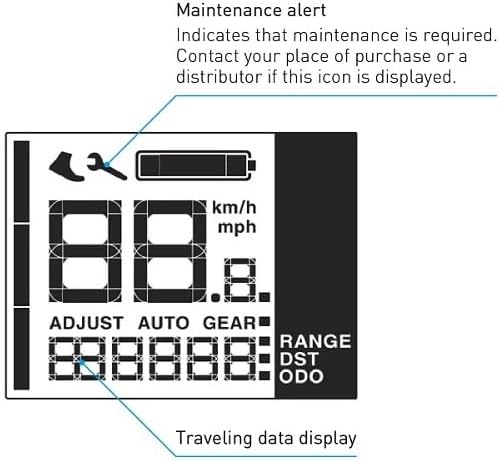 Shimano SC-EN500 Informationsdisplay und Schaltereinheit integriert, Black/Gray, 22,2 mm