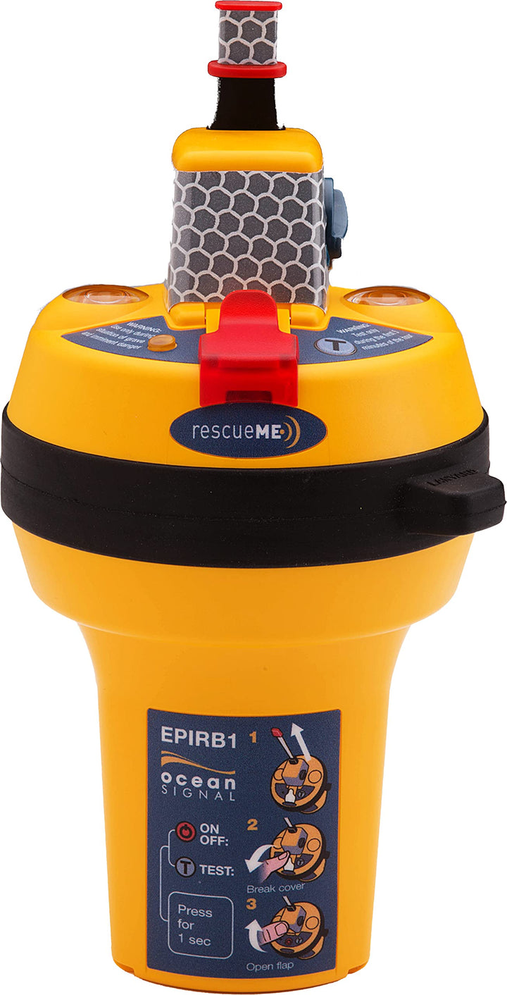 Ocean Signal Rescue ME EPIRB1 – EPI3120 – programmiert für UK-Registrierung. Schwarz, Schwarz