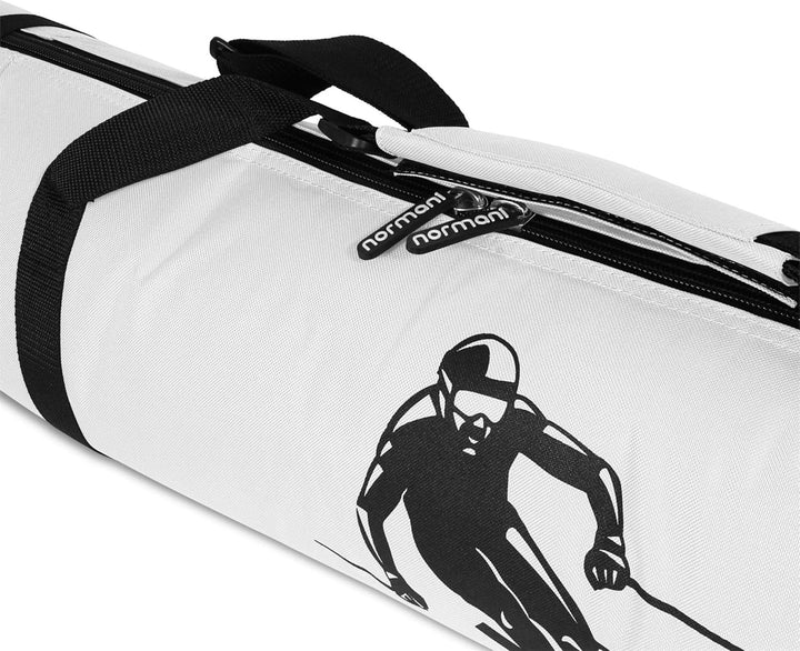 normani Skitasche Skisack in 170 cm und 200 cm Länge Weiss 200 cm, Weiss 200 cm