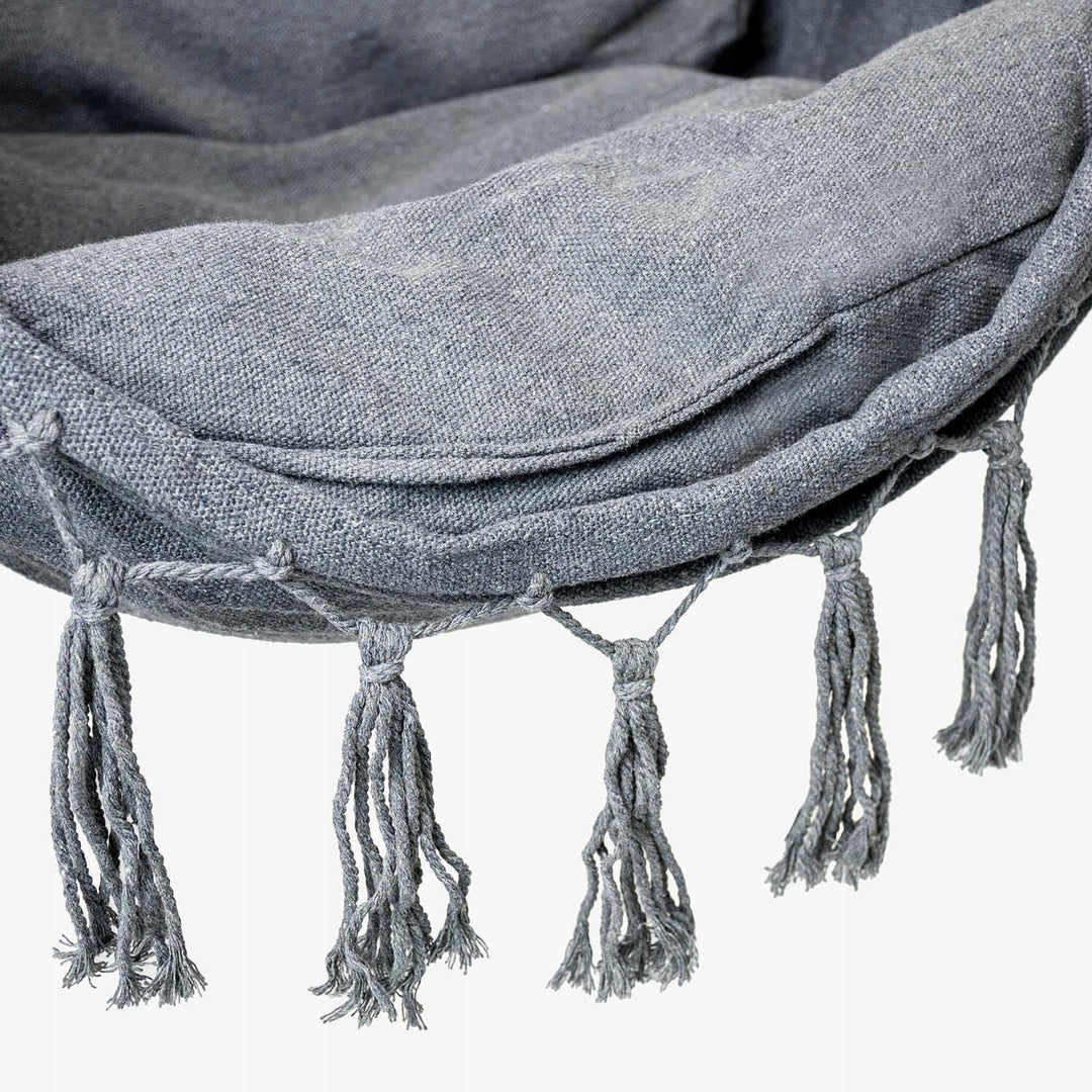 ZOLTA Hängesessel mit Kissen 130x95 cm - Indoor- und Outdoor Schlafzimmer, Camping und Garten - Häng