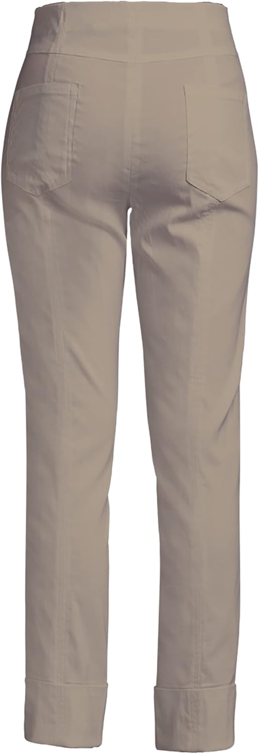 Robell Style BELLA09-7/8 Stoffhose Damen high Waist - Damenhose Power Stretch - Bengaline Stoff Hose
