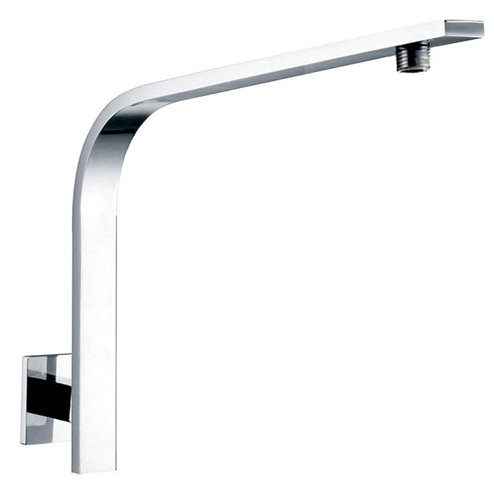 Ownace Duschkopf-Halterung aus massivem Messing, Schwanenhals, quadratisch, Wandmontage, verchromt,