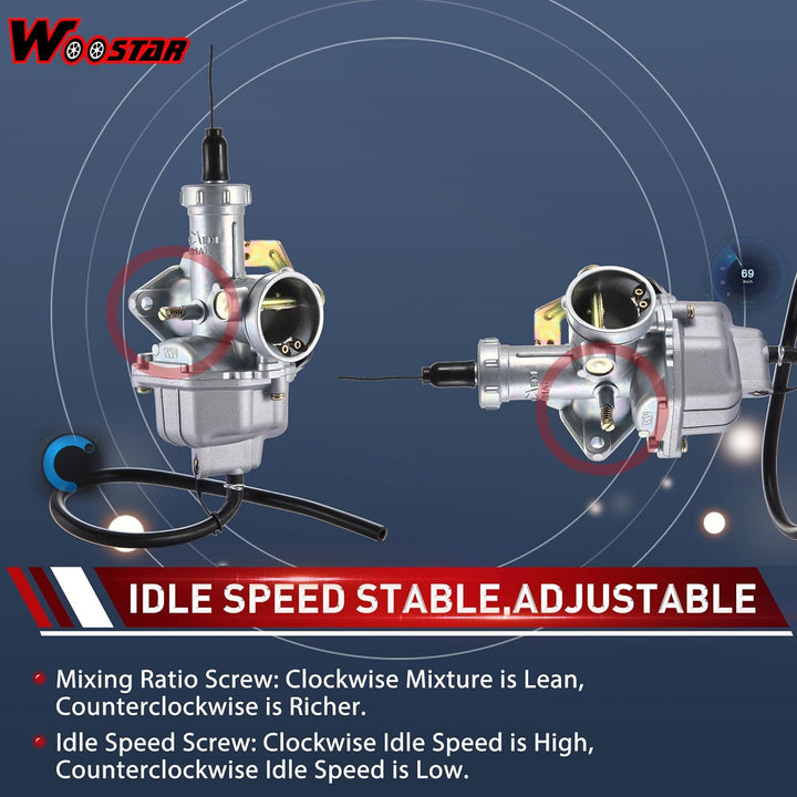 WOOSTAR PZ27 Vergaser 27mm mit Vergaser Kabel Ersatz für XR CRF 100ccm 125ccm 150ccm 200ccm Pit Dirt