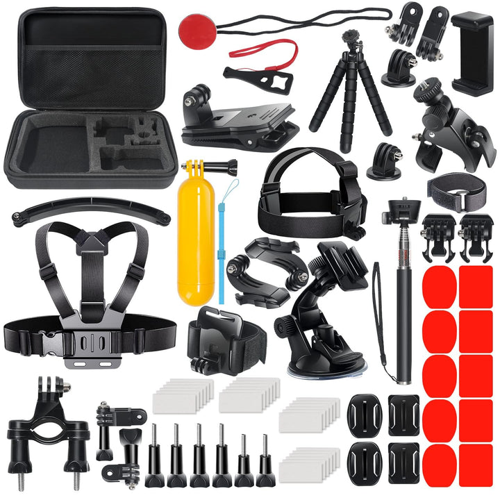 DIKER 70 in 1 Zubehör Set Action Cam, Accessory Kit für GoPro Hero Black 12 11 10 9 8 7, AKASO, DJI
