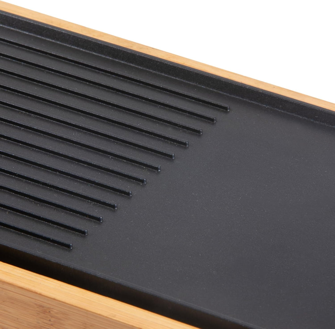 DOMO DO9270G Teppanyaki Grill Plate Bamboo Style - ‘Just Us’ Electric Plancha - Bambusholz - Beschic