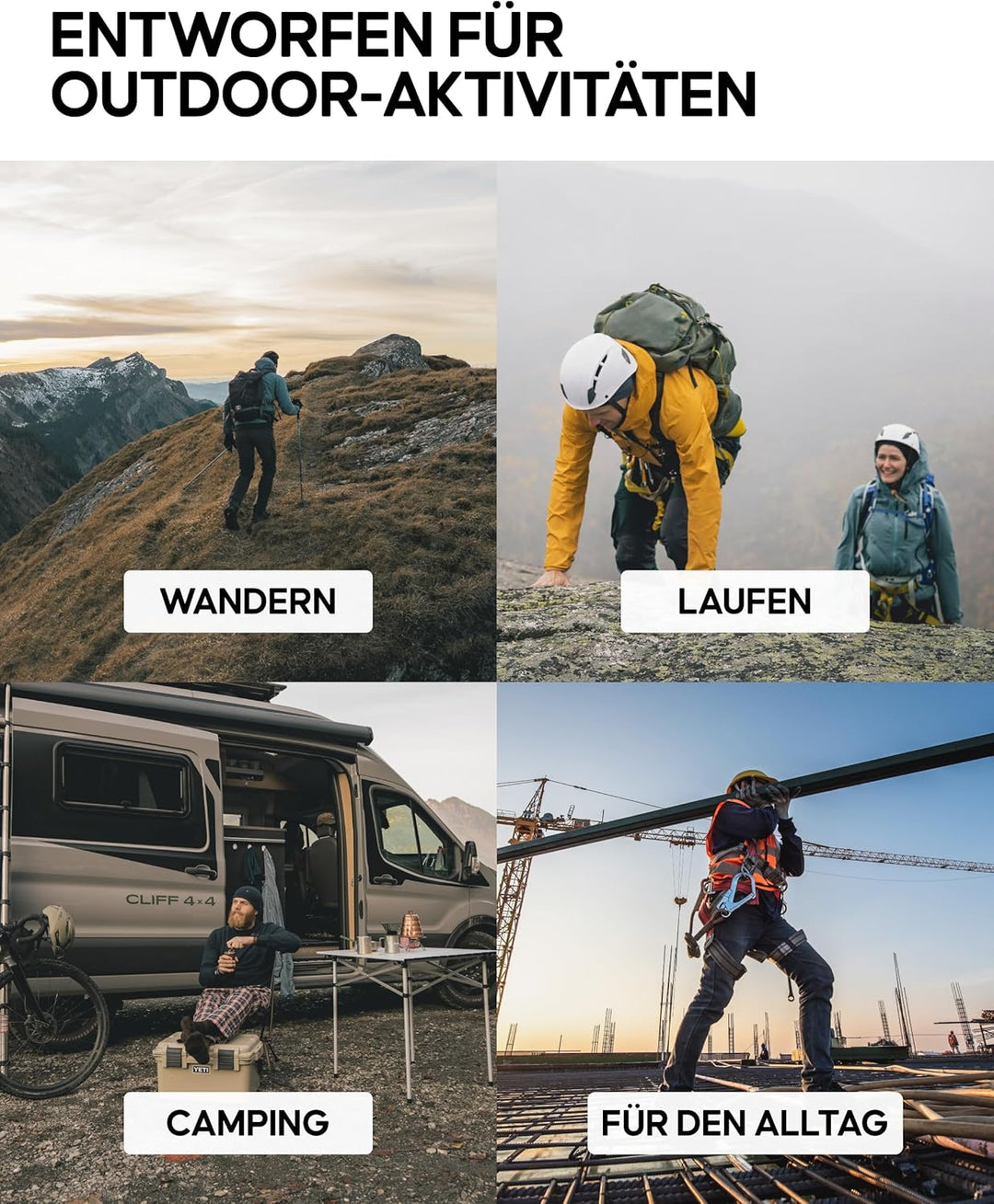 DANISH ENDURANCE Merino Wandersocken, Sommer Trekkingsocken, Merinowolle Socken, Atmungsaktiv & Star